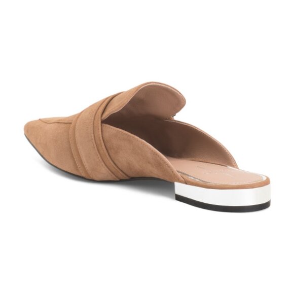 LINEA PAOLO Suede Ace Flat Mules - Picture 2 of 3